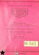 Mattison-Mattison Horizontal Spindle Reciprocating Table Type Grinder Parts Manual 1954-All Models-01